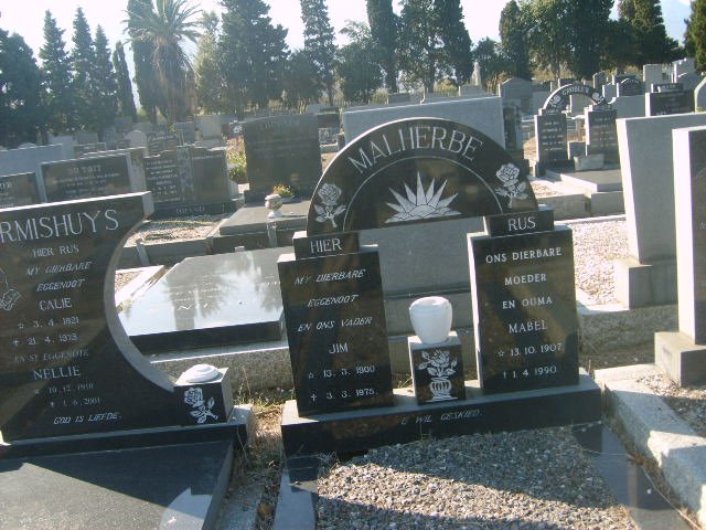 MALHERBE Jim 1903-1975 &amp; Mabel 1907-1990