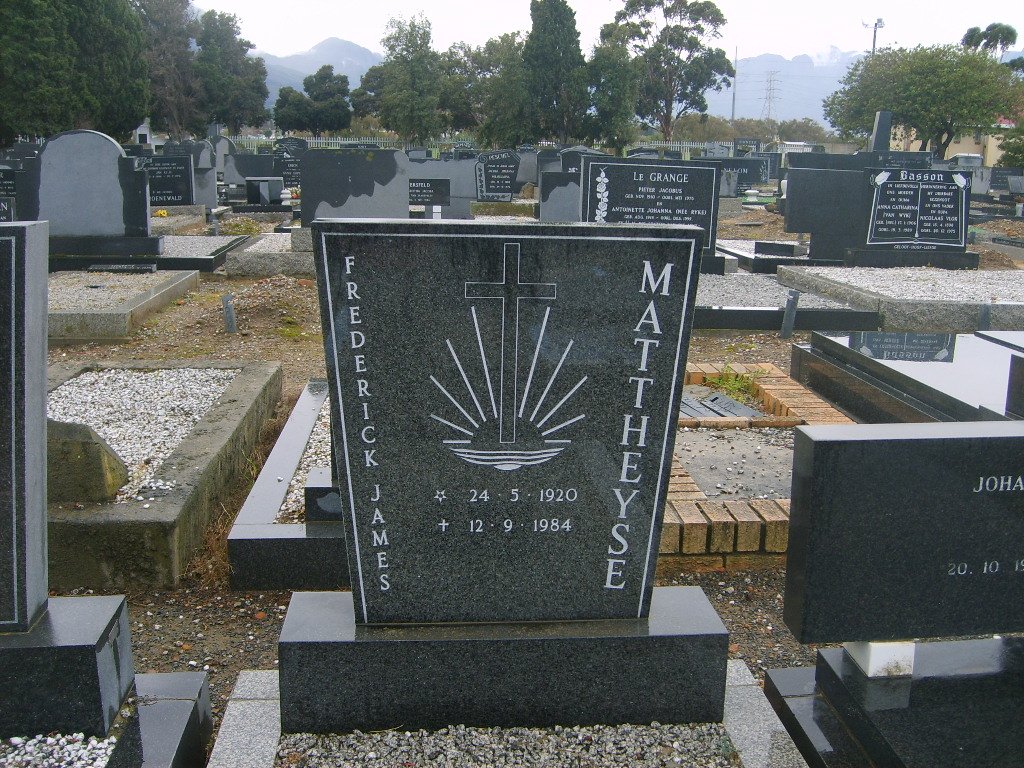 MATTHEYSE Frederick James 1920-1984