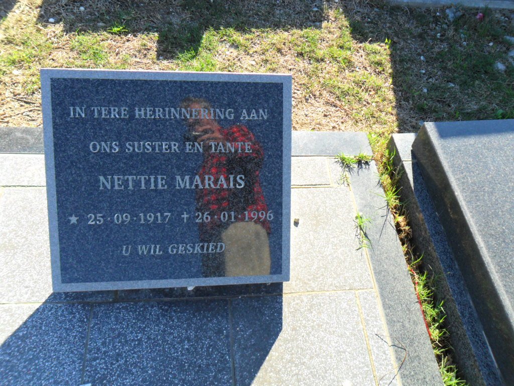 MARAIS Nettie 1917-1996