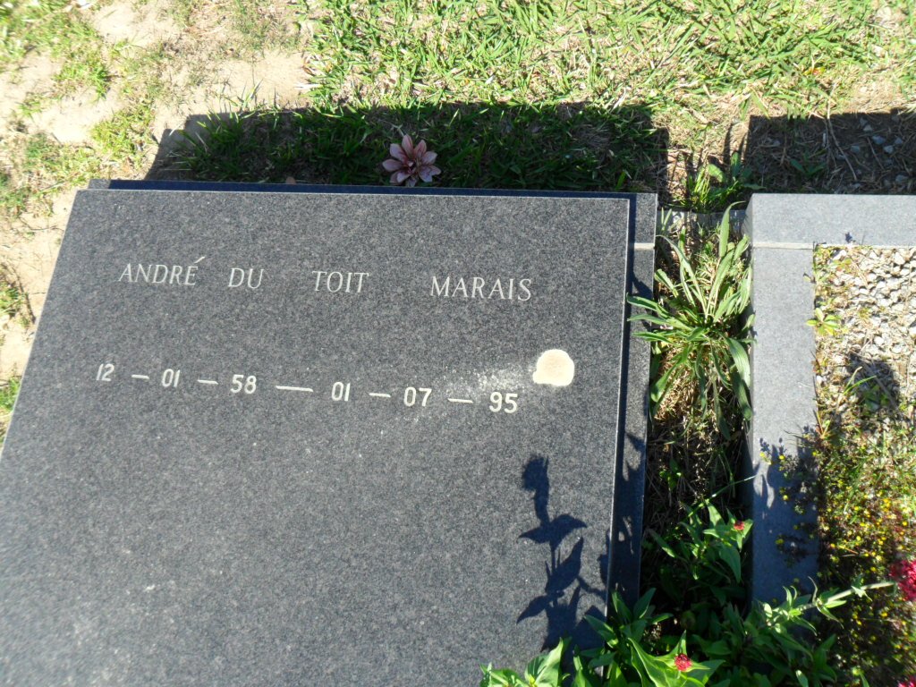 MARAIS André du Toit 1958-1995