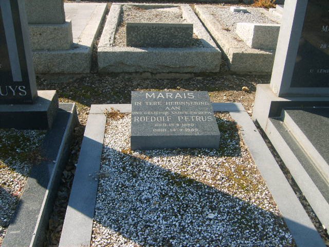 MARAIS Rudolf Petrus 1880-1969