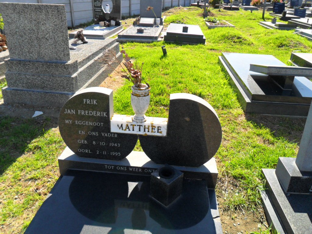 MATTHEE Jan Frederik 1943-1995