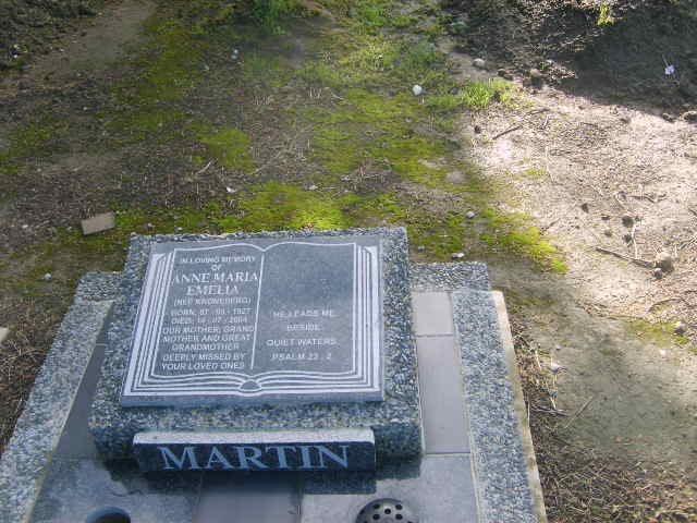 MARTIN Anna Maria Emelia nee ?? 1927-2004