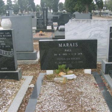 MARAIS Paul 1903-1979 &amp; Cecilia Rachel 19??-19??