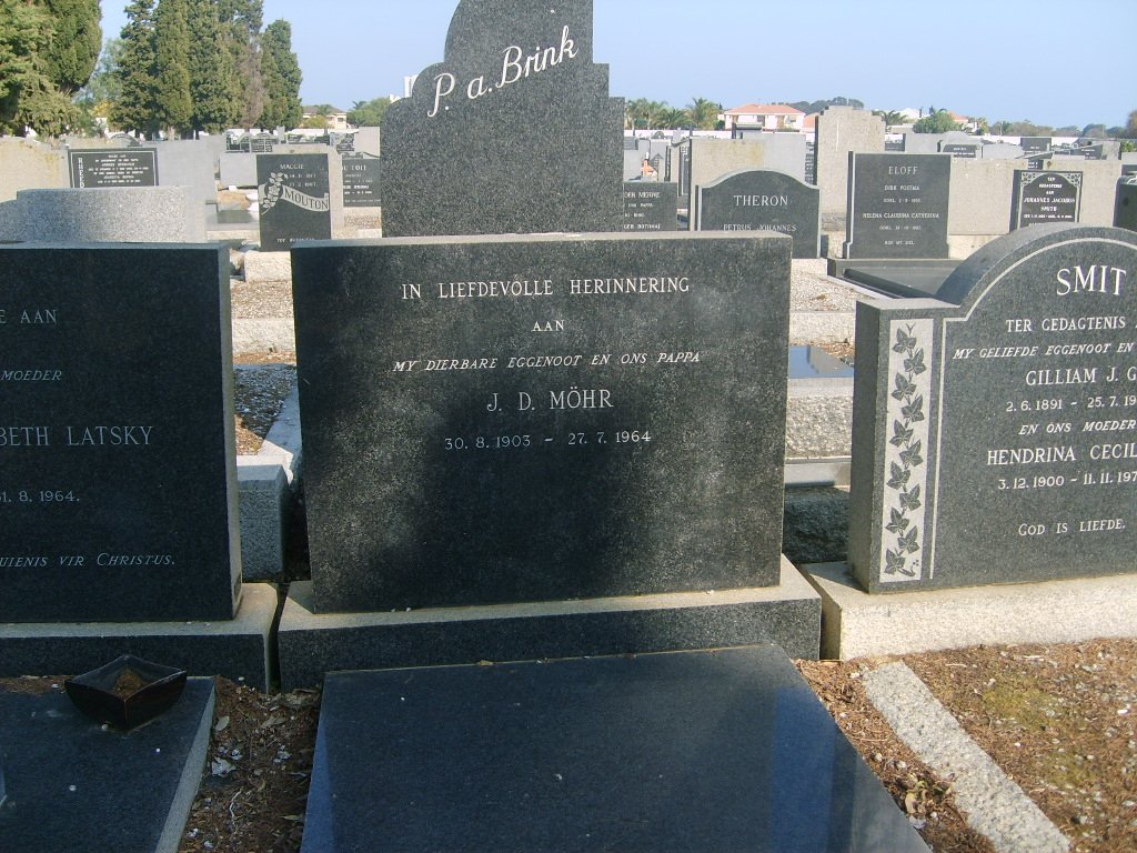 MÖHR J.D. 1903-1964