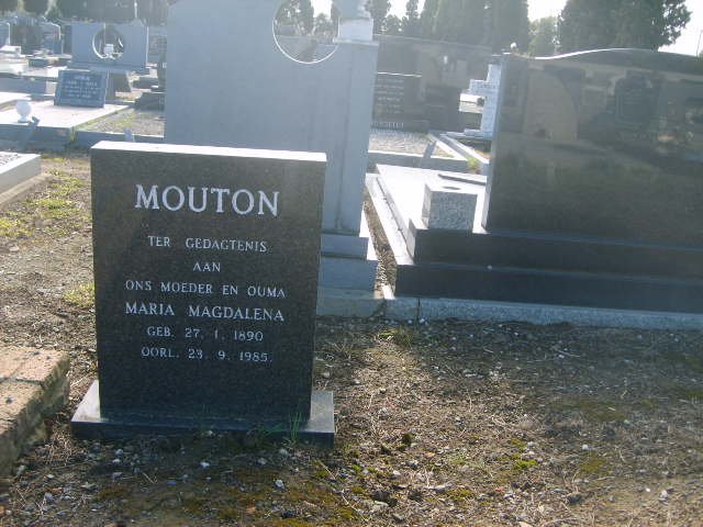 MOUTON Maria Magdalena 1890-1985