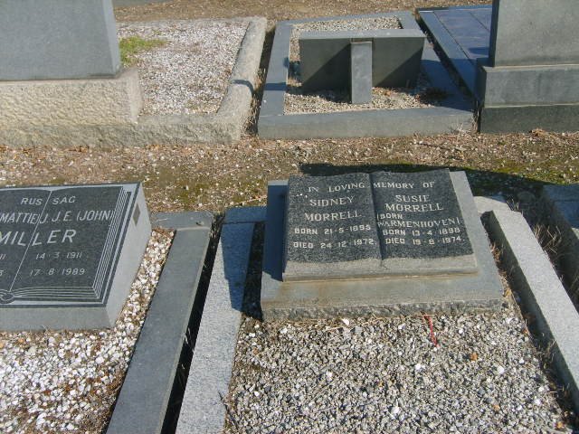 MORRELL Sydney 1893-1972 &amp; Susie WARMENHOVEN 1898-1974