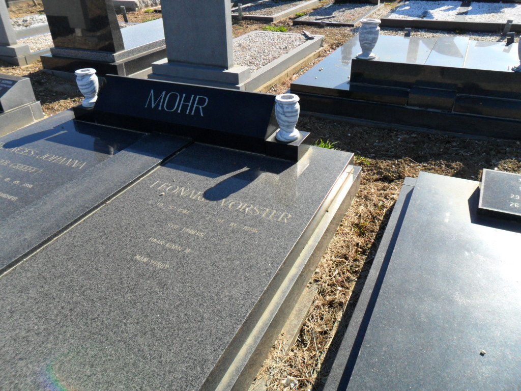 MOHR Leonard Vorster ?-?