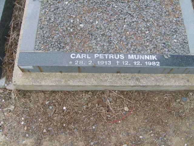 MUNNIK Carl Petrus 1913-1982