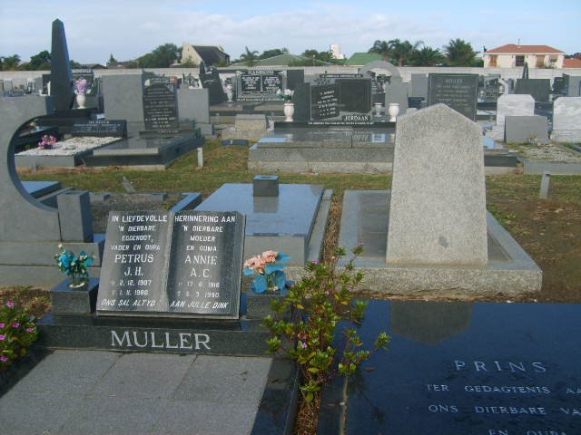 MULLER Petrus J.H. 1907-1980 &amp; Annie A.S. 1916-1990