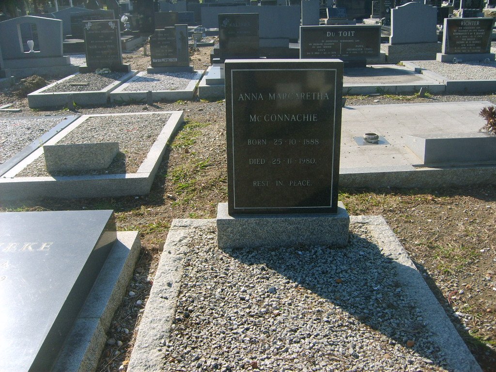 MCCONNACHIE Anna Margaretha 1888-1980