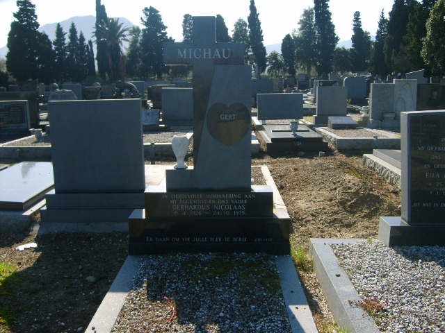 MICHAU Gerhardus Nicolaas 1926-1979