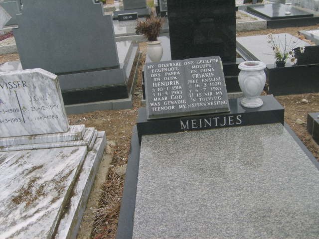 MEINTJES Hendrik 1918-1983 &amp; Frikkie ENSLIN 1920-1987