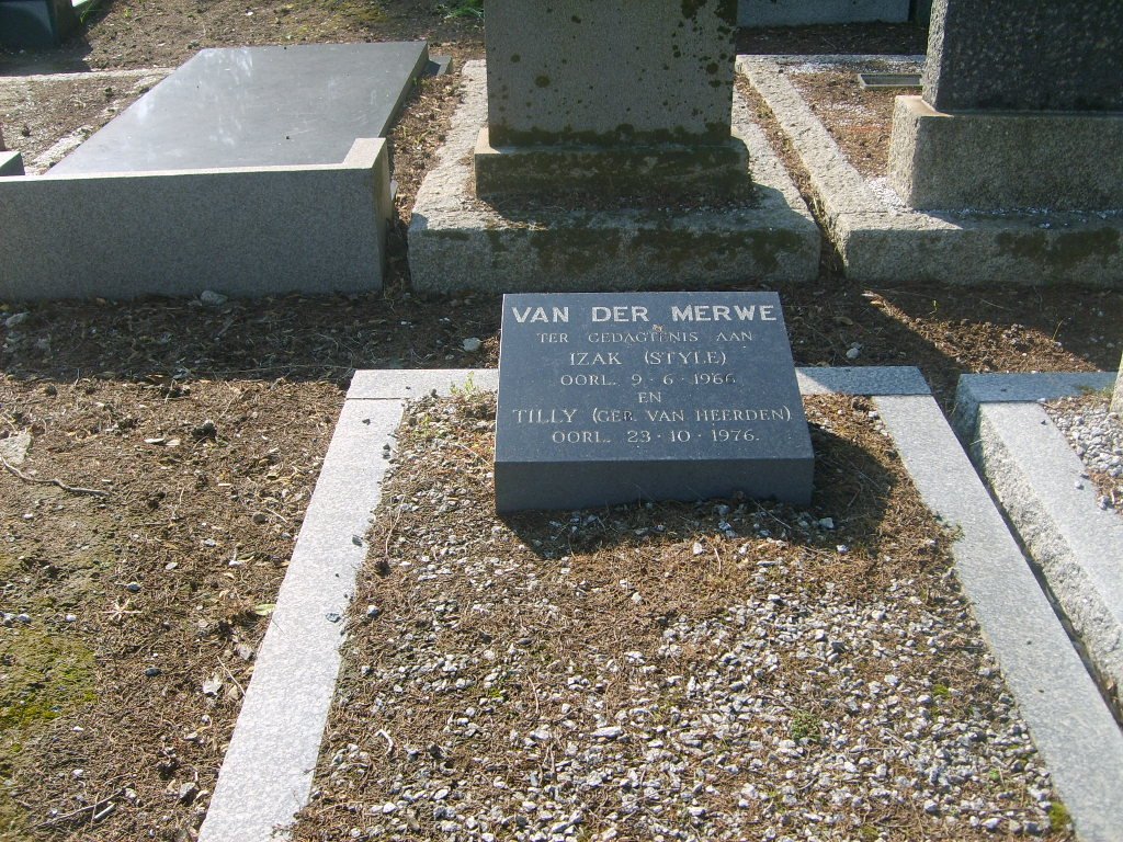 MERWE Izak, van der -1966 &amp; Tilly VAN HEERDEN -1976