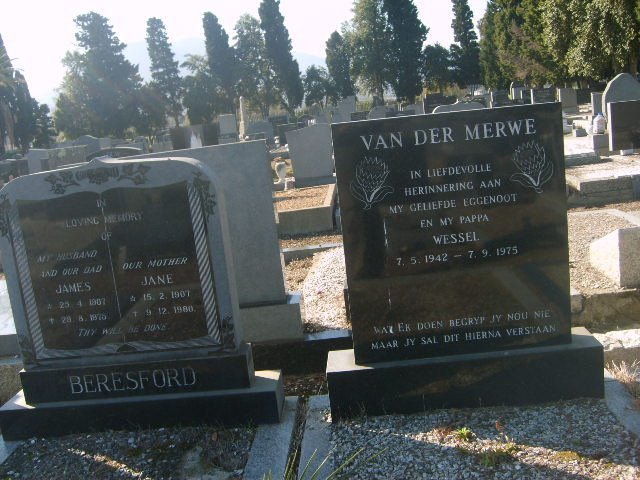 MERWE Wessel,van der 1942-1975