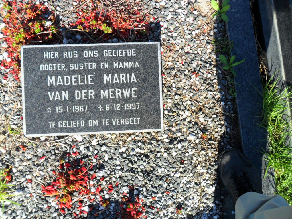 MERWE Madelie Maria, van der 1967-1997