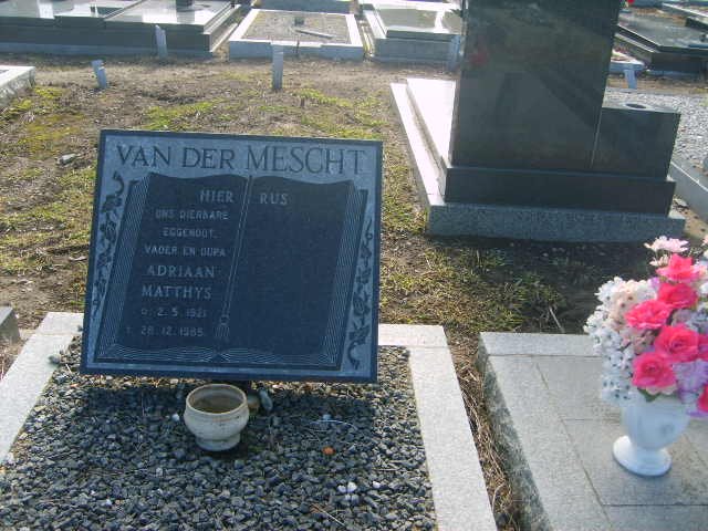 MESCHT Adriaan Matthys, van der 1921-1985