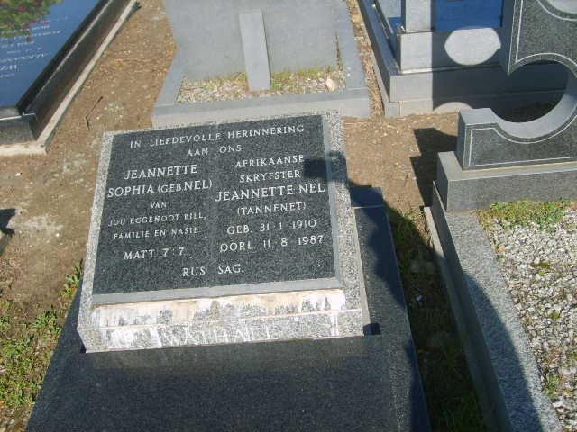 NEL Jeanette Sophia 1910-1987
