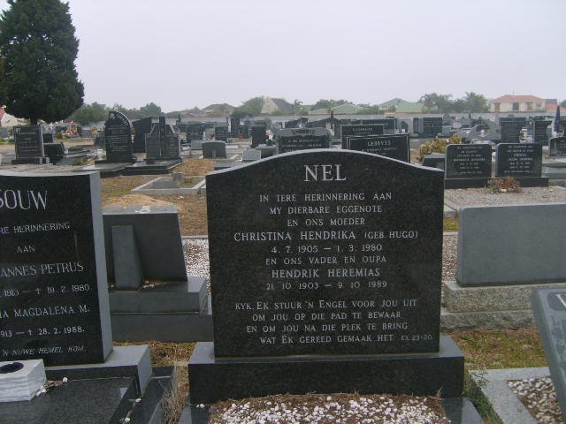 NEL Hendrik Heremias 1903-1989 &amp; Christine Hendrika HUGO 1905-1980
