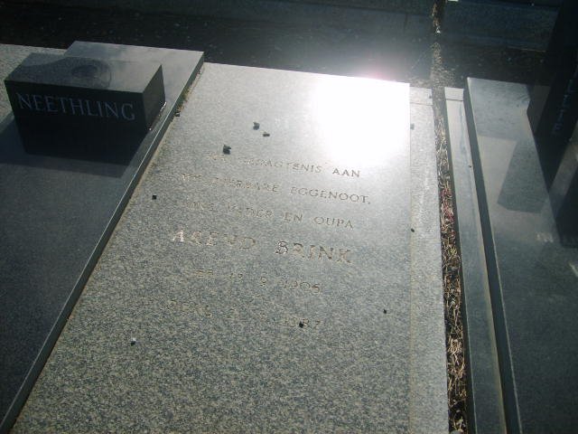 NEETHLING Arend Brink 1905-1987