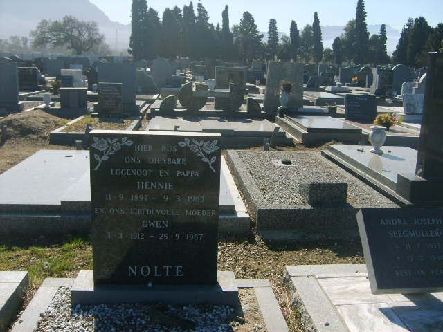 NOLTE Hennie 1897-1985 &amp; Gwen 1912-1987