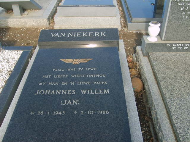 NIEKERK Johannes Willem, van 1943-1986