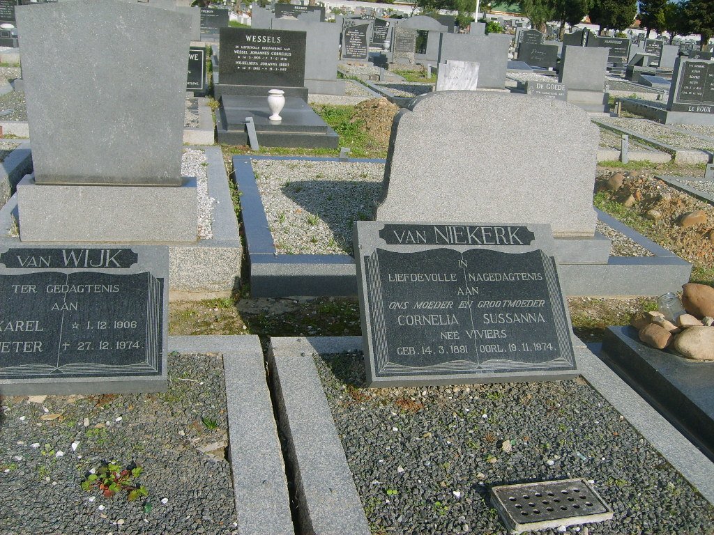 NIEKERK Cornelia Susanna, van nee VIVIERS 1891-1974