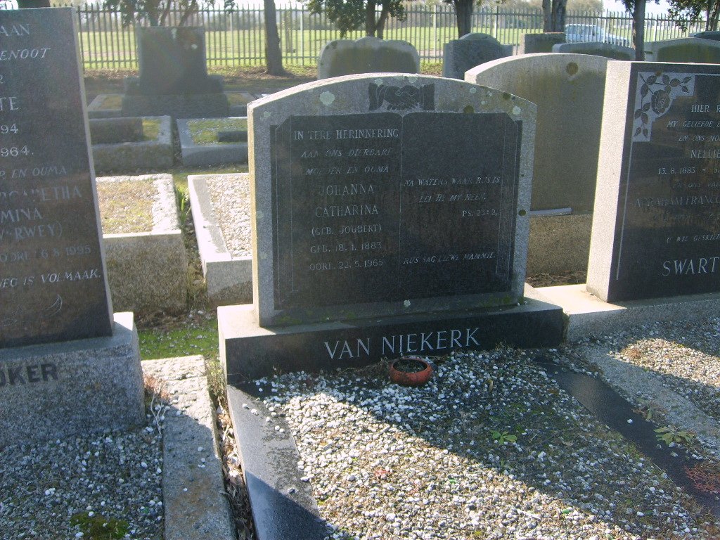 NIEKERK Johanna Catharina, van nee JOUBERT 1883-1965