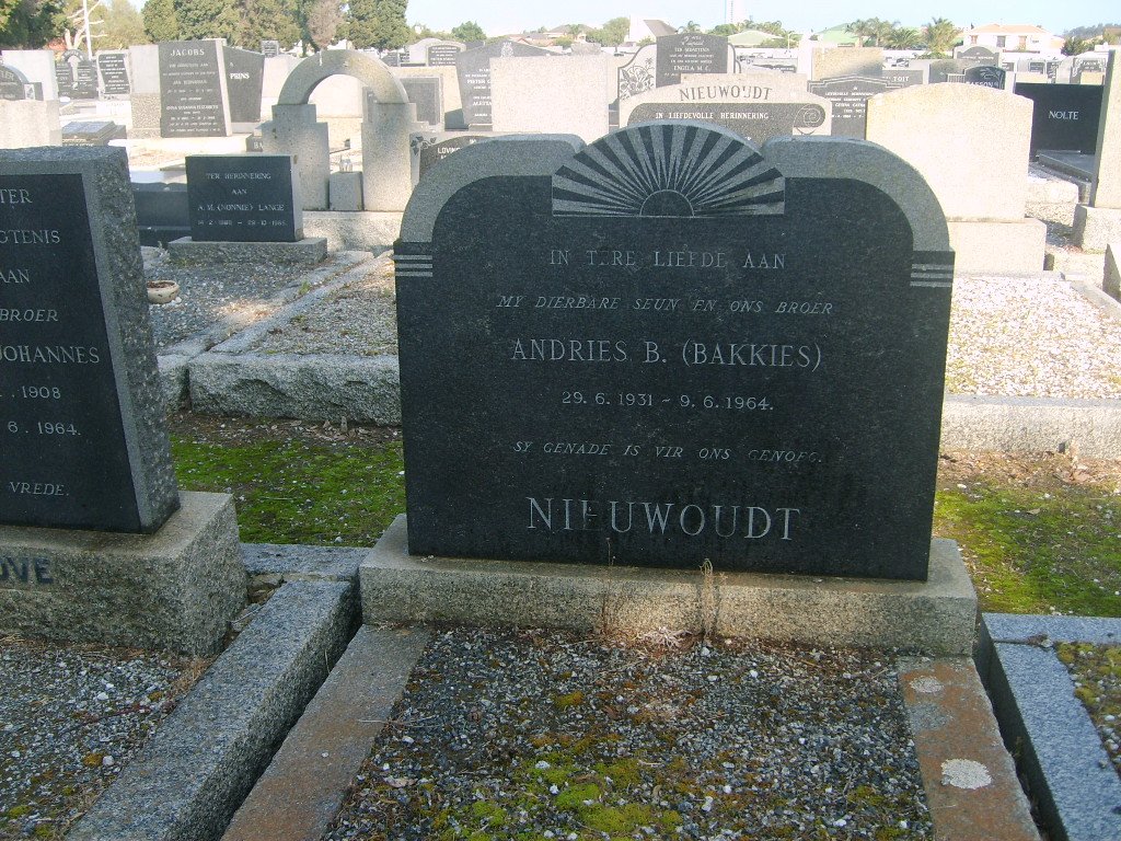 NIEUWOUDT Andries B. 1931-1964