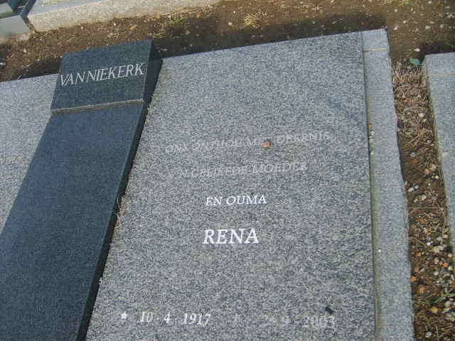 NIEKERK Rena, van 1917-2003