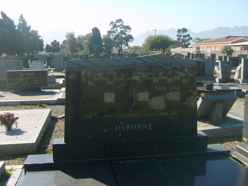 OSBORNE David Adam 1907-1981