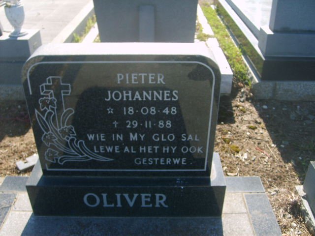 OLIVER Pieter Johannes 1948-1988