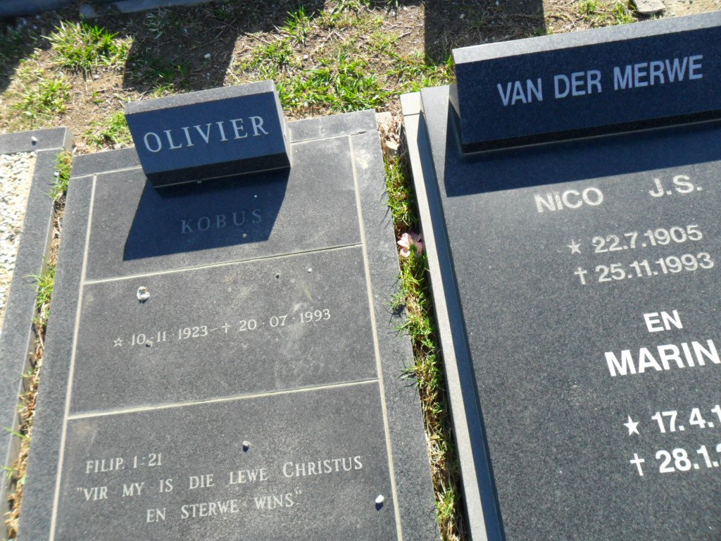 OLIVIER Kobus 1923-1993