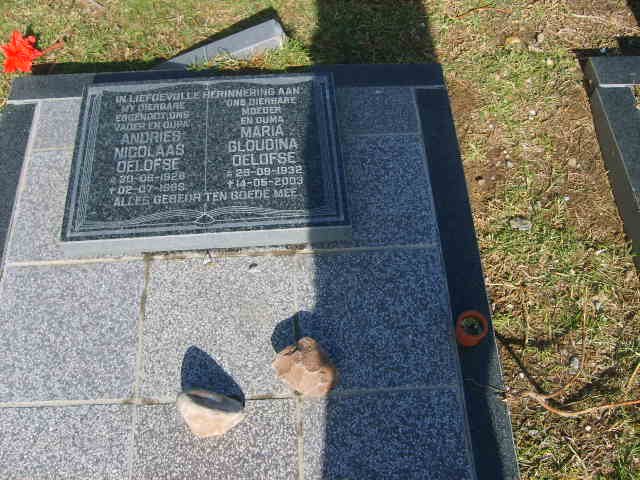 OELOFSE Andries Nicolaas 1928-1988 &amp; Maria Gloudina 1932-2003