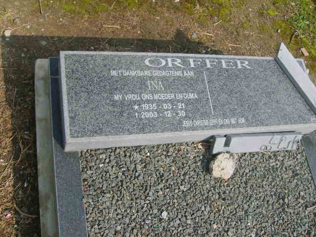 ORFFER Ina 1935-2003