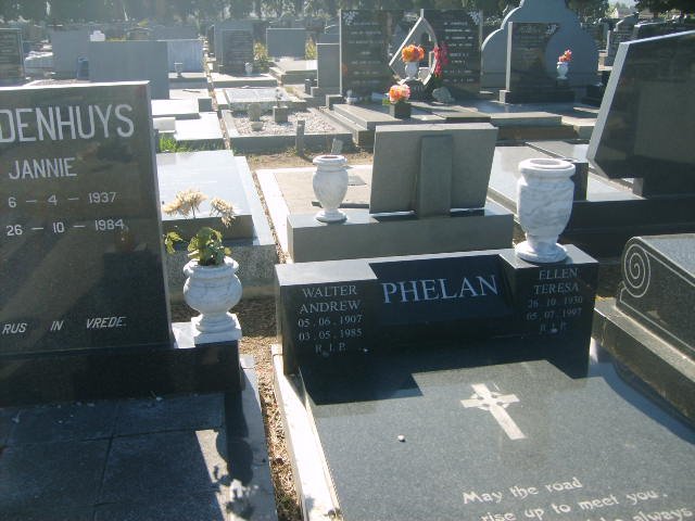 PHELAN Walter Andrew 1907-1985 &amp; Ellen Teresa 19??-1987