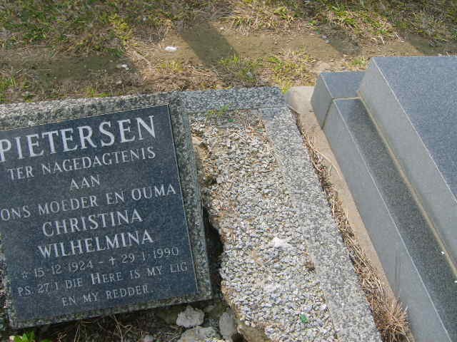 PIETERSEN Christina Wilhelmina 1924-1990