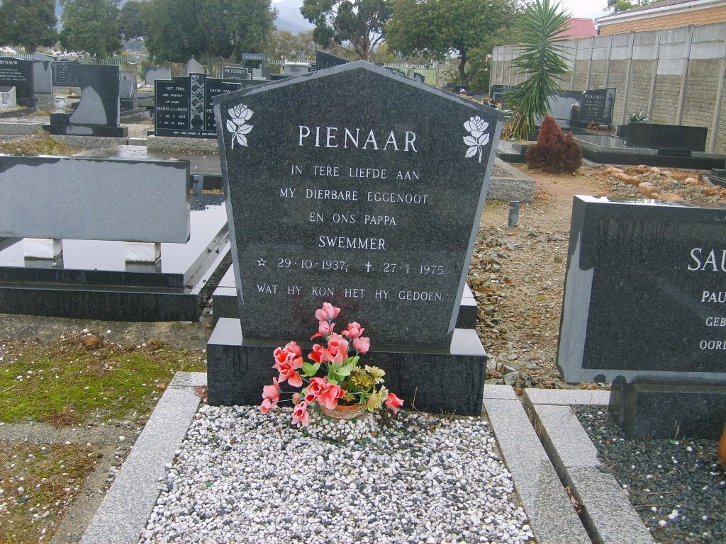 PIENAAR Swemmer 1937-1975