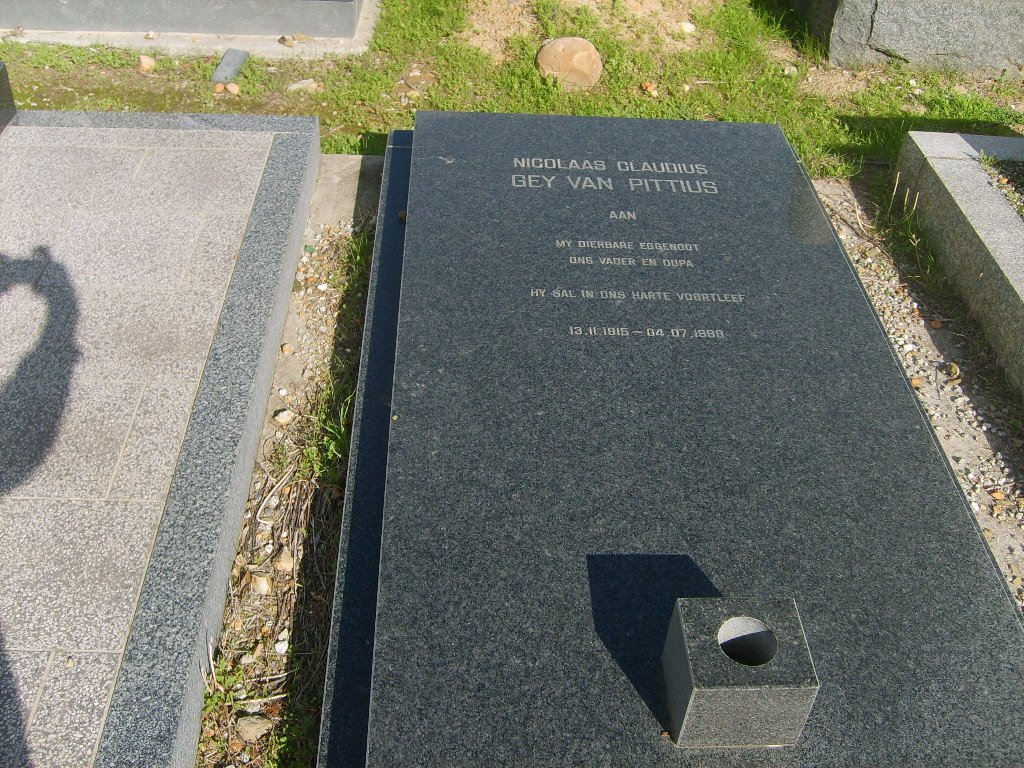 PITTIUS Nicolaas Claudius, Gey van 1915-1988