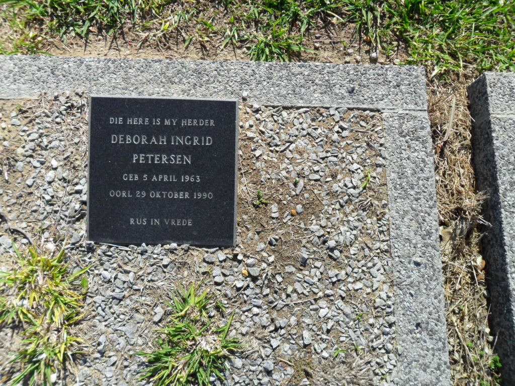 PETERSEN Deborah Ingrid 1963-1990
