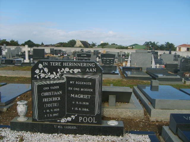 POOL Christiaan Frederick 1929-1997 &amp; Magriet 1938-1986