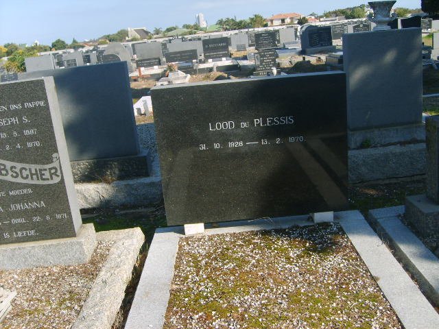 PLESSIS Lood, du 1928-1970