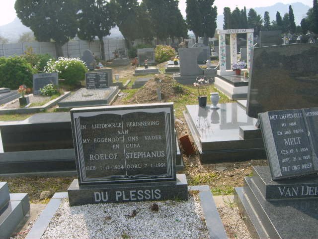PLESSIS Roelof Stephanus, du 1934-1991