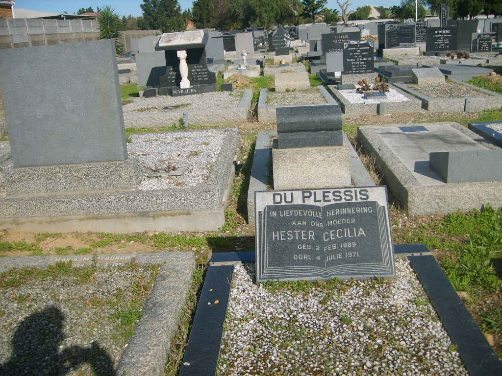 PLESSIS Hester Cecilia, du 1889-1971