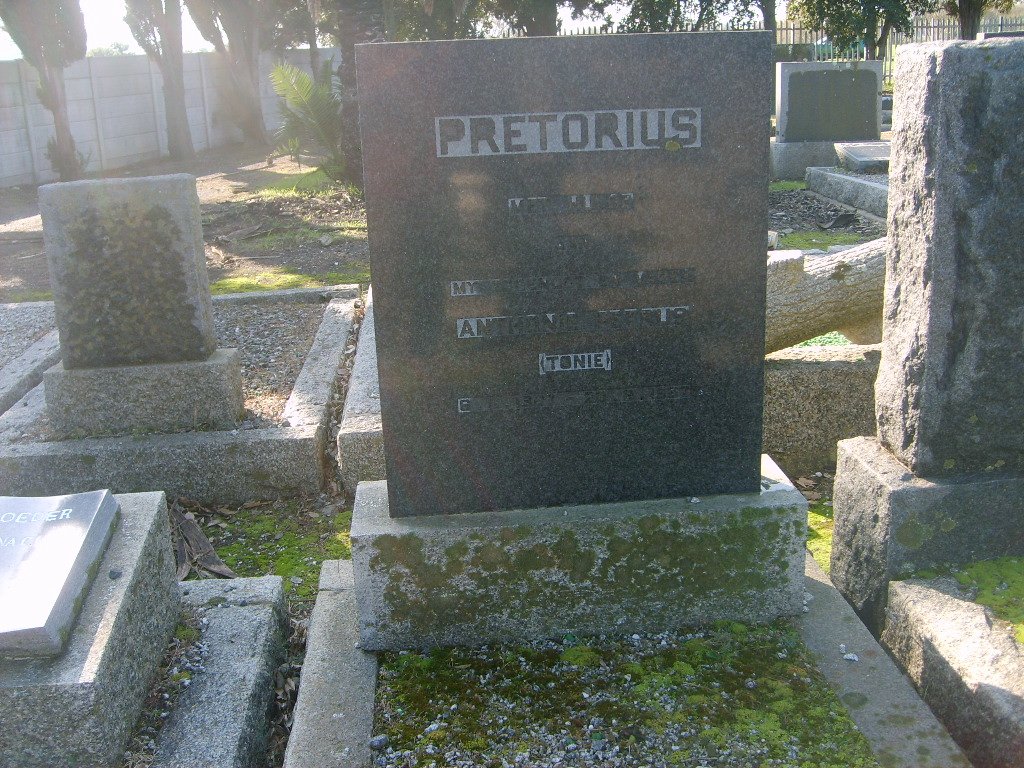 PRETORIUS Anthonie Petrus ?-1967
