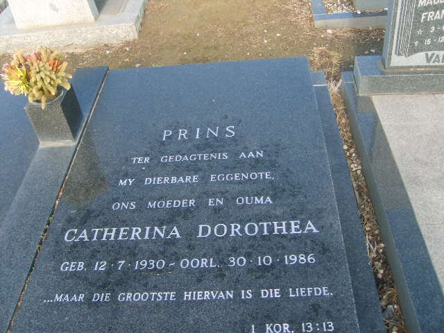 PRINS Catherina Dorothea 1930-1986