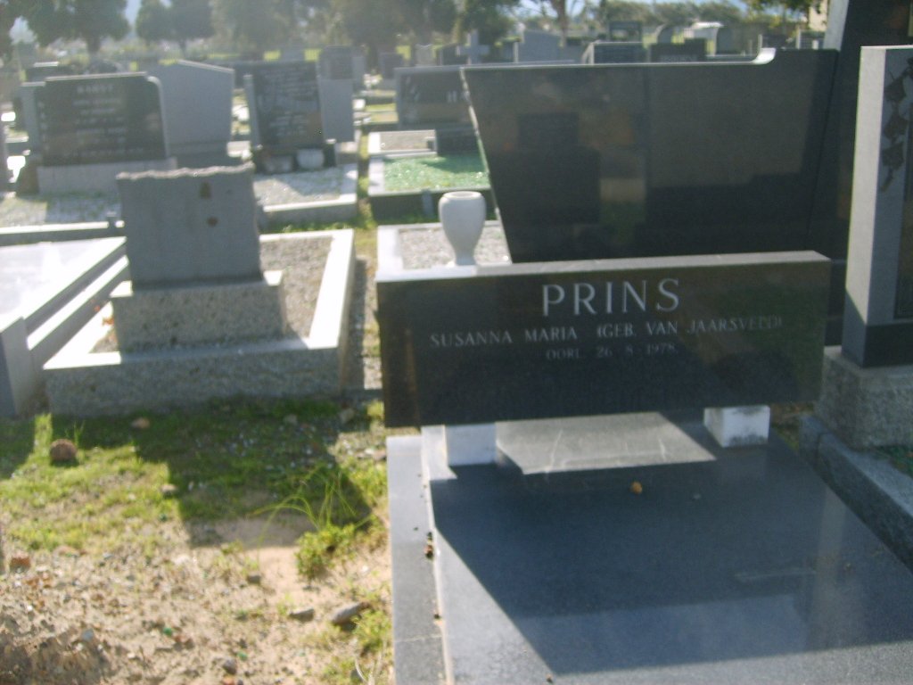 PRINS Susanna Maria nee VAN JAARSVELD -1978
