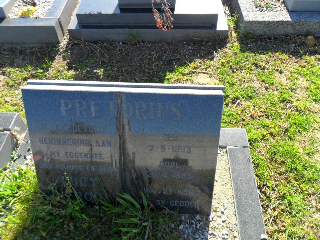PRETORIUS Lucy ?? 1903-1995
