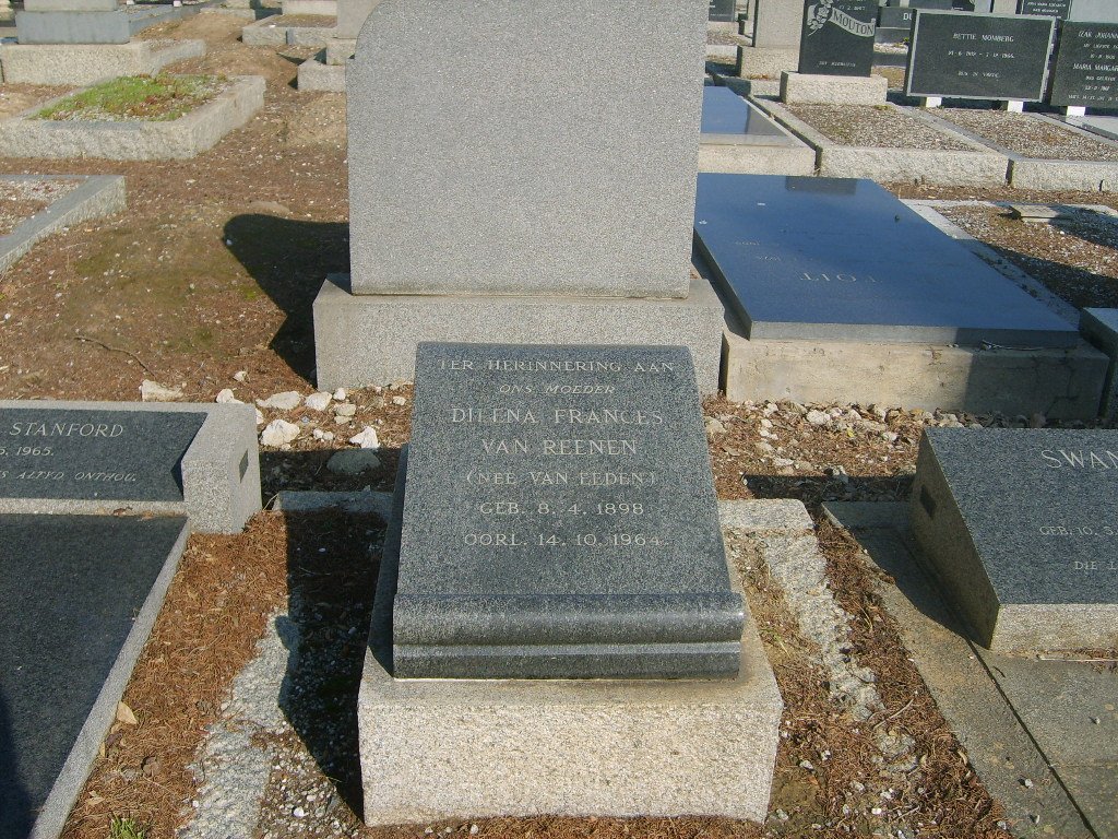 REENEN Dilena Frances, van nee VAN EEDEN 1898-1964