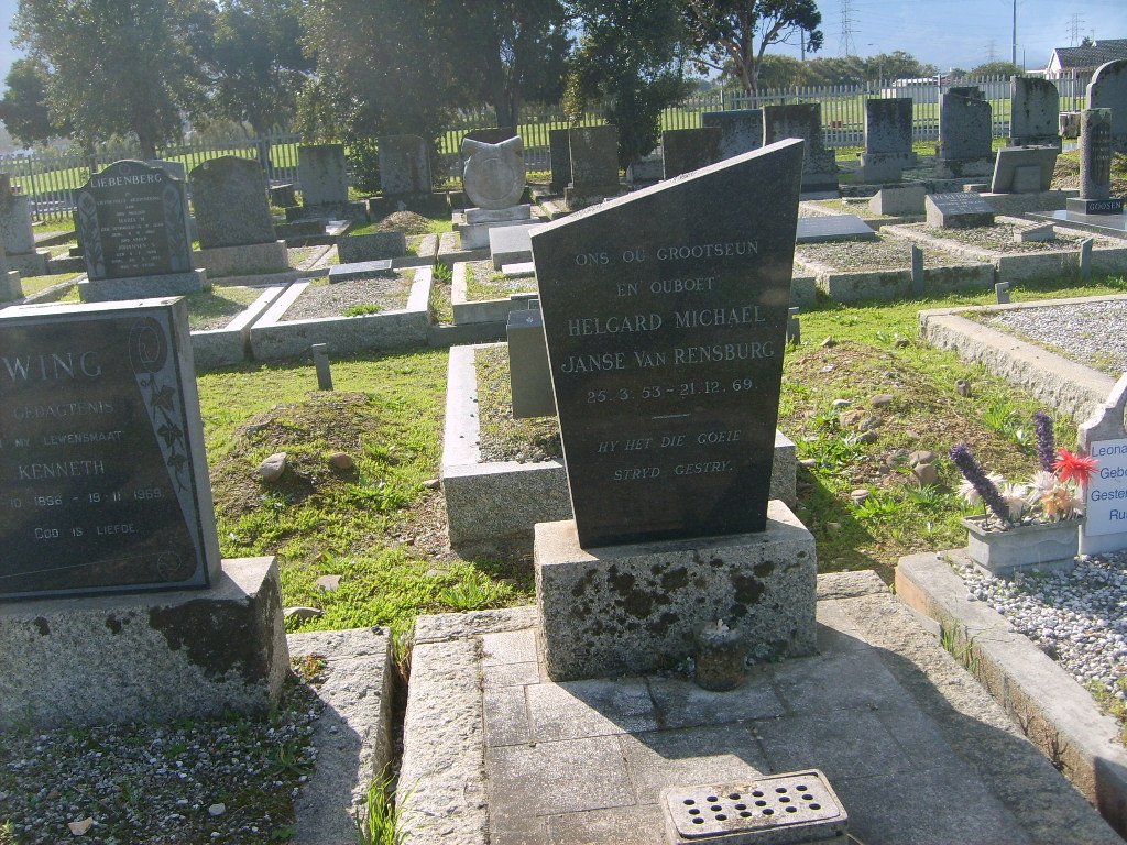 RENSBURG Helgard Michael, Janse van 1953-1969